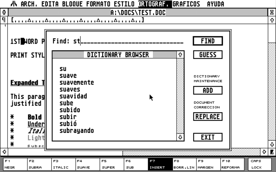1ST Word Plus Castellano Dictionary — screenshot 1